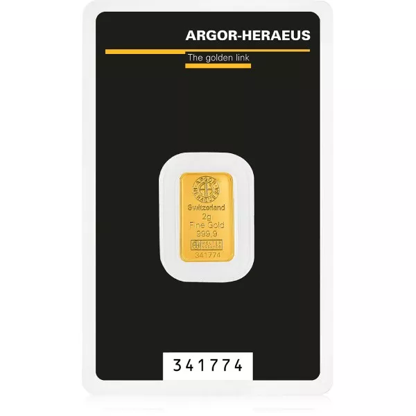 Argor-Heraeus kultalaatta 2 g